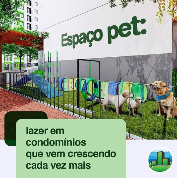 Espaço pet em condomínio 